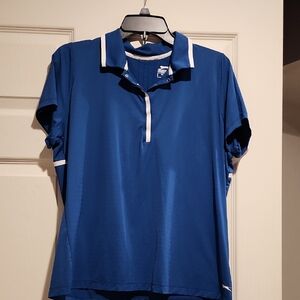 Slazenger Royal Blue Polo Top with White Accents